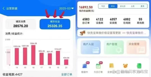 倍电快充共享充电宝